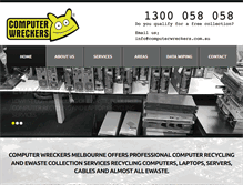 Tablet Screenshot of computerwreckers.com.au